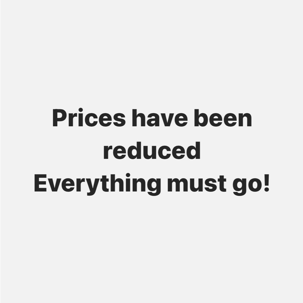 All items must be sold